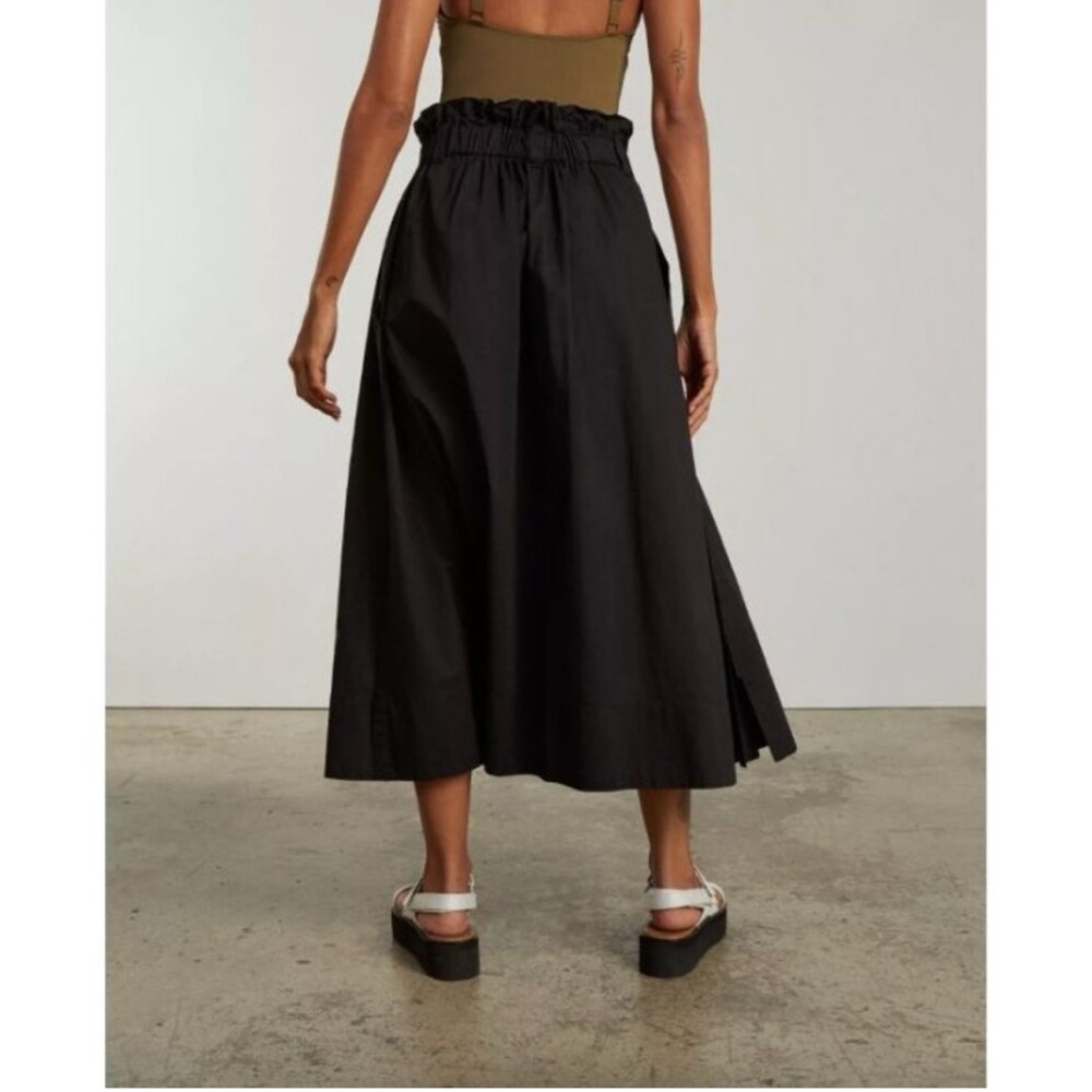 Everlane Easy Button-front Poplin Skirt - Picture 2 of 7